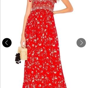 Free People Color My World Romper - Red